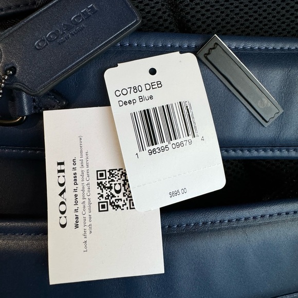 🥰 Coach Hitch Backpack Deep Blue - Picture 15 of 16